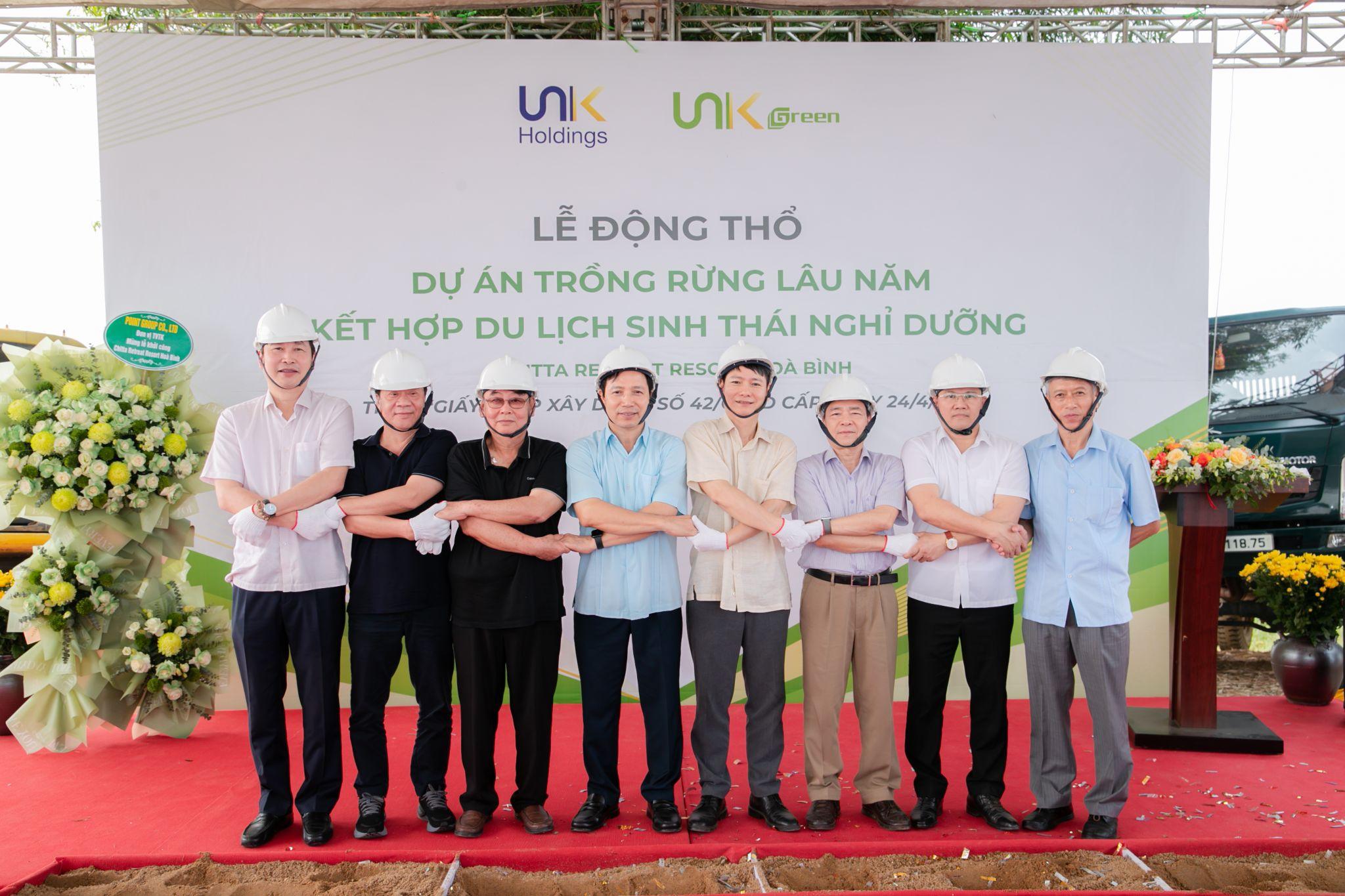 The successful groundbreaking ceremony of Chitta Retreat in Phu Tho.