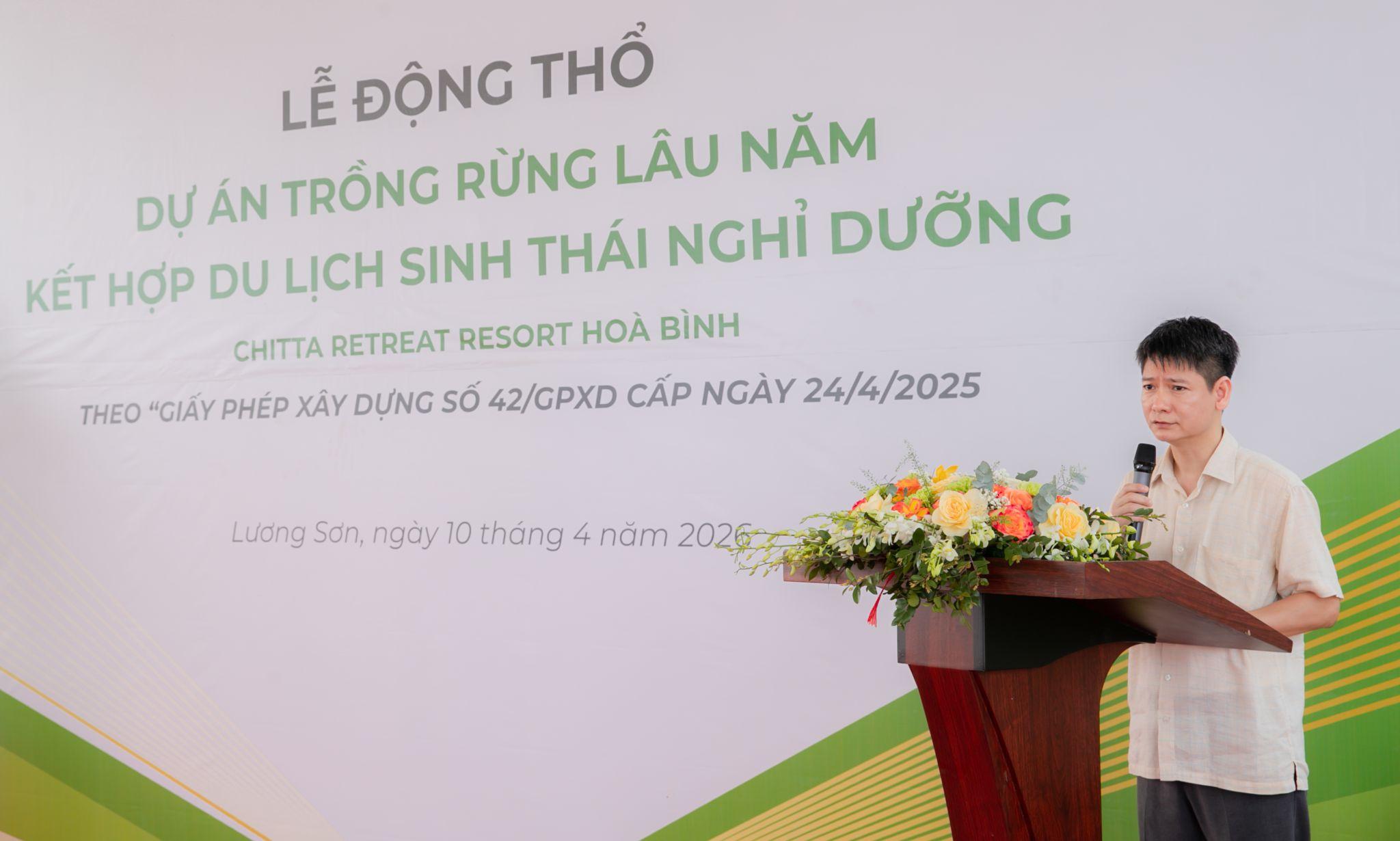 Mr. Tran Ngoc Tuan, Chairman & CEO of Unik Holdings, delivering a speech at the ceremony.