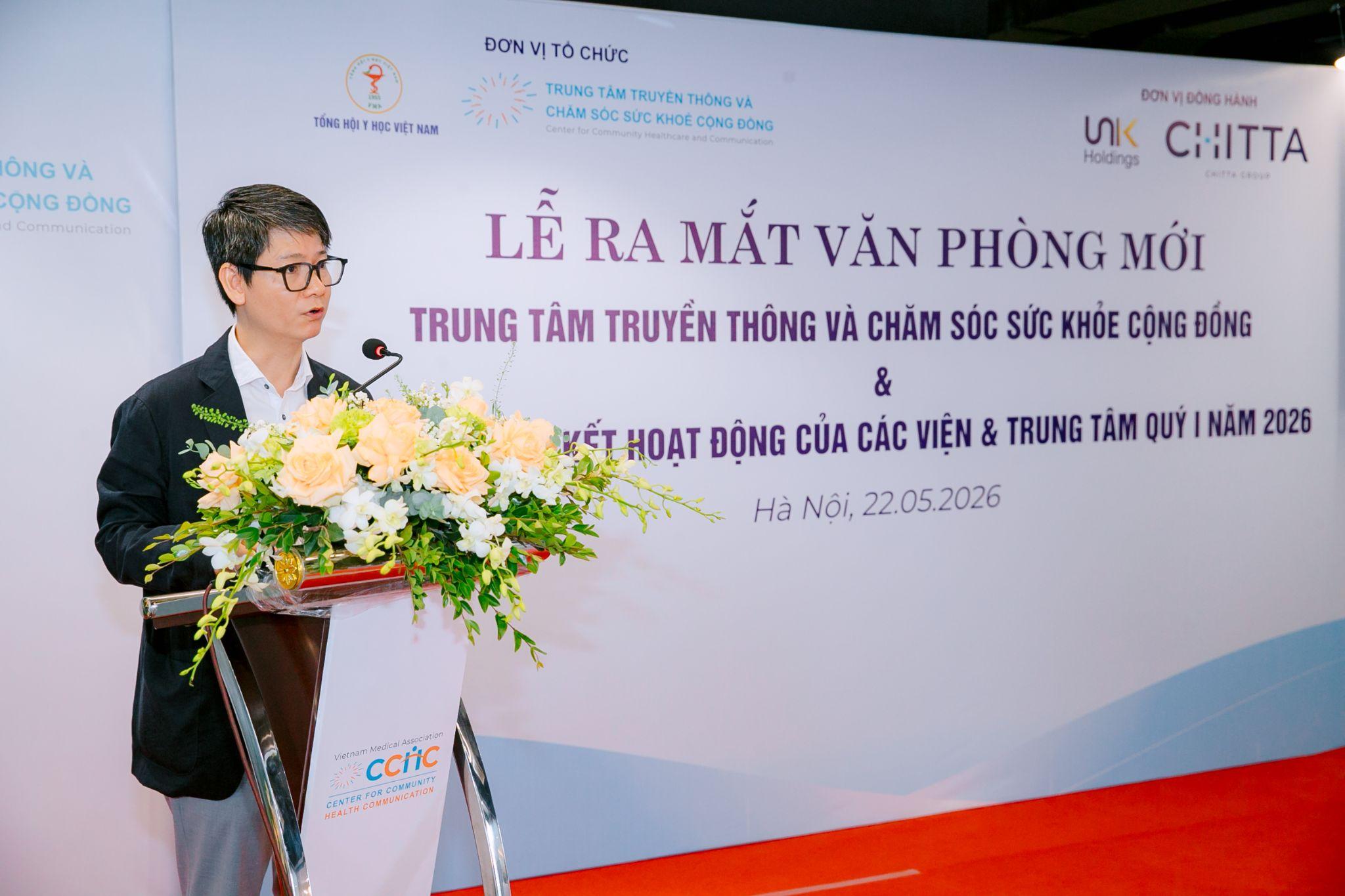 Mr. Tran Ngoc Tuan, Chairman of Unik Holdings and Chitta Group, delivering a speech at the ceremony.